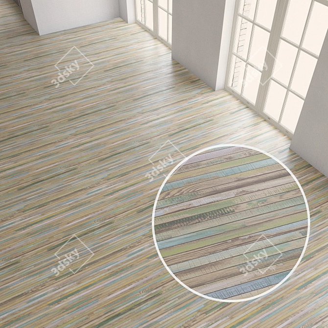 Seamless Vinyl Flooring by Tarkett 3D model image 1