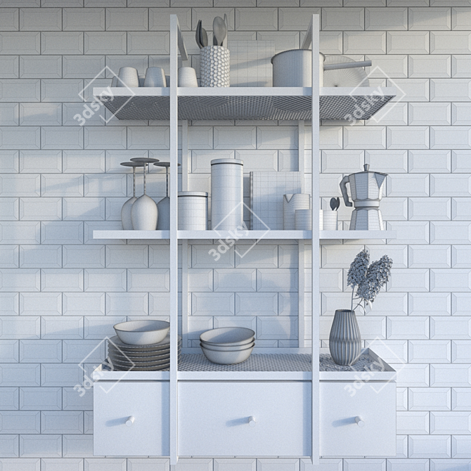 Chic Kitchen Essentials 3D model image 3