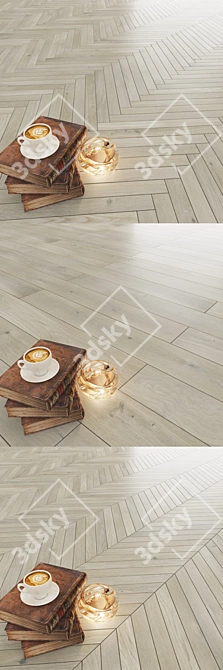 Luxury Oak Marzipan Parquet 3D model image 2