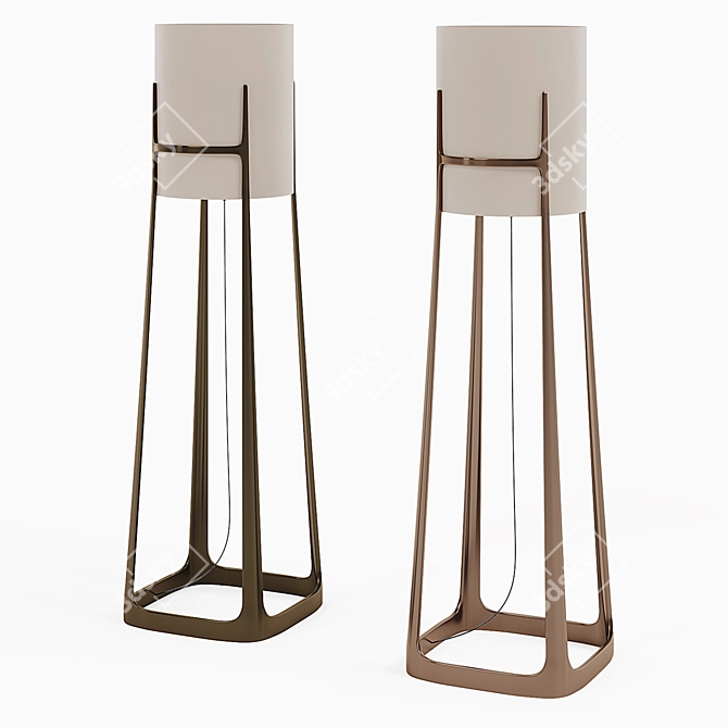 Elegance Illuminated: Beaubien Floor Lamp 3D model image 1