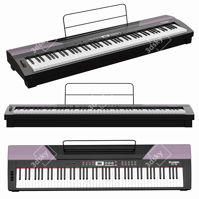 Thomann DP-26 Digital Piano: Modern and Versatile 3D model image 1