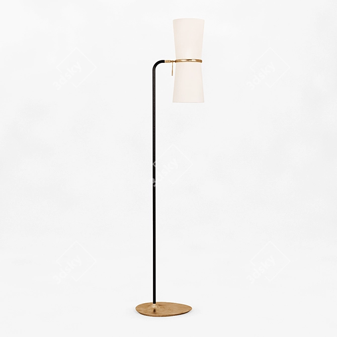 Mid-Century Clarkson Reading Lamp 3D model image 1