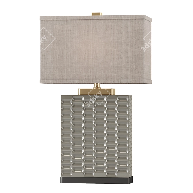 Sage Gray Virelles Table Lamp: The Ultimate Desk Illumination 3D model image 1