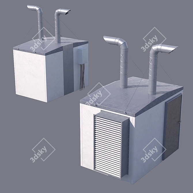 Roofing Ventilation Room 3D model image 2