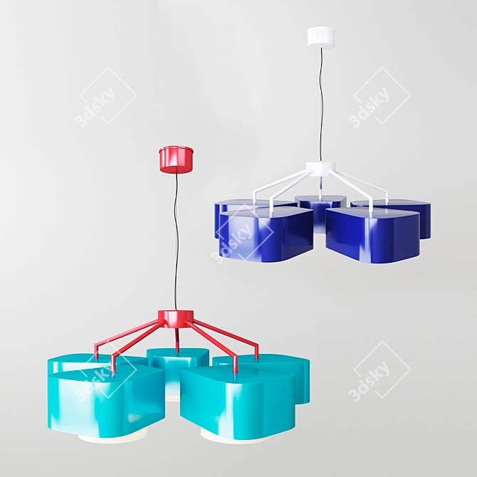 Mambo Carousel Pendant Chandelier 3D model image 3