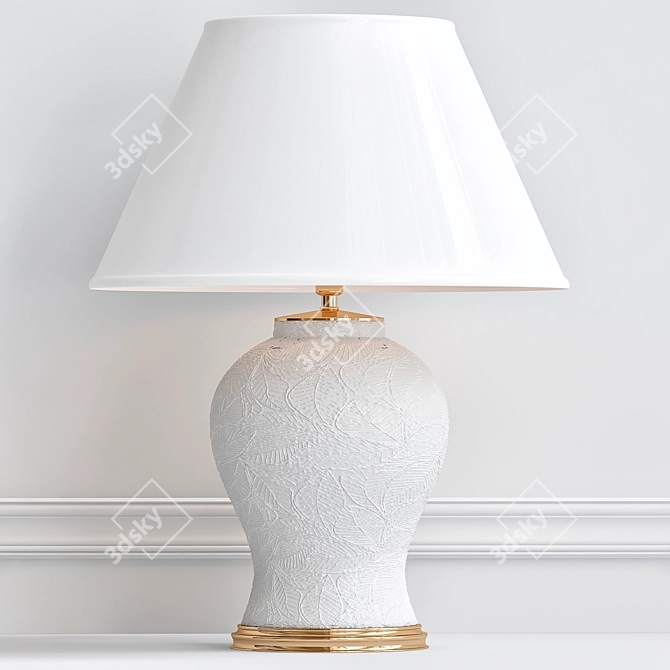 Sophisticated Cyprus Table Lamp 3D model image 1