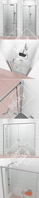 Shower doors Ravak | Blix
 Sleek Sliding Shower Doors 3D model image 2