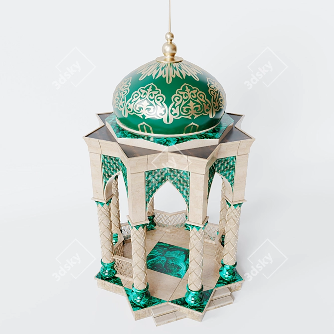 Ethnic Rotunda: Adjustable 400x700cm 3D model image 2