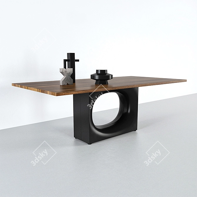 Sophisticated Holo Tables by Kristalia 3D model image 1