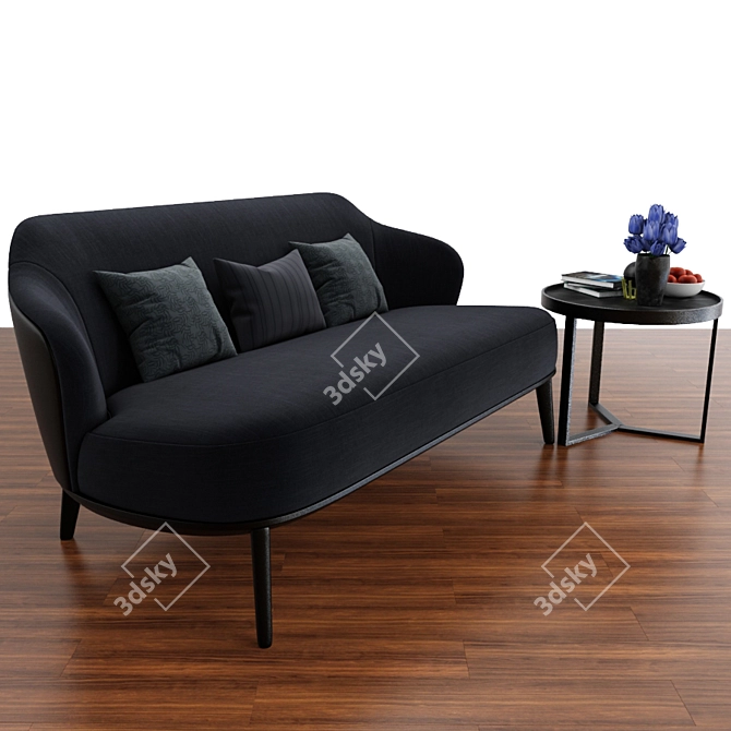 Modern Minotti Leslie Sofa Set 3D model image 1
