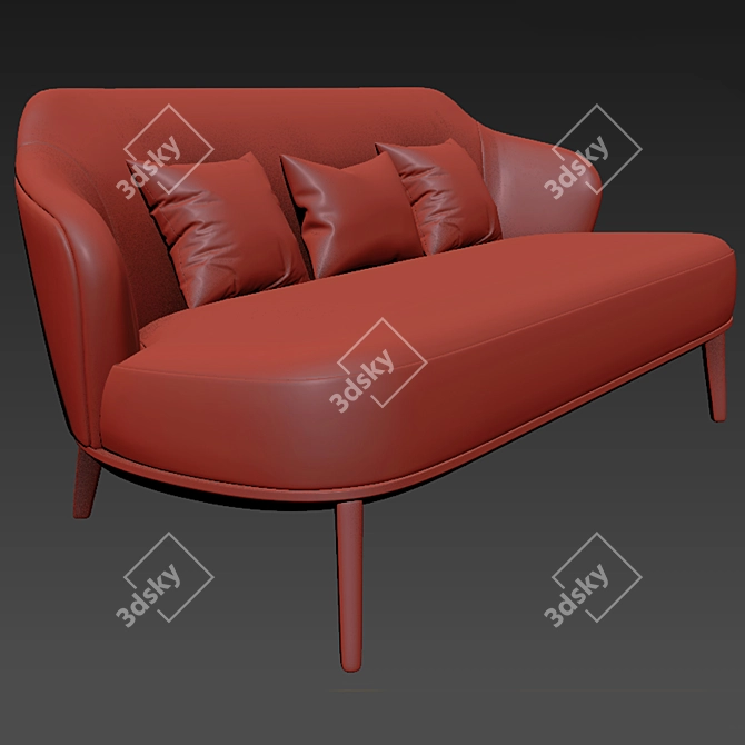 Modern Minotti Leslie Sofa Set 3D model image 2