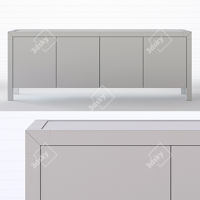 Sleek Decorage Entertainment Console 3D model image 3