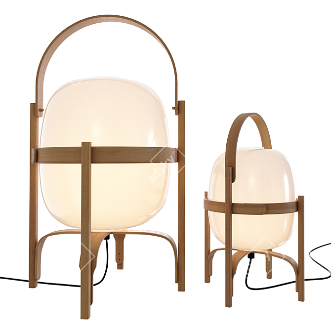 Santa&Cole Cesta and Cestita Lamps 3D model image 4