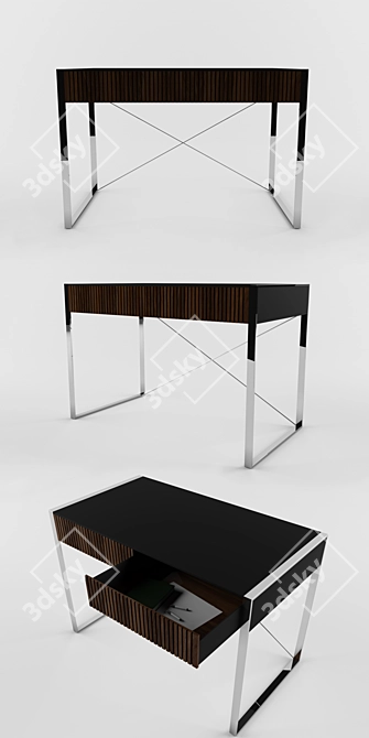 ARRIS Chrome Desktop - F0102AS - 1200mm x 650mm x 800mm 3D model image 2