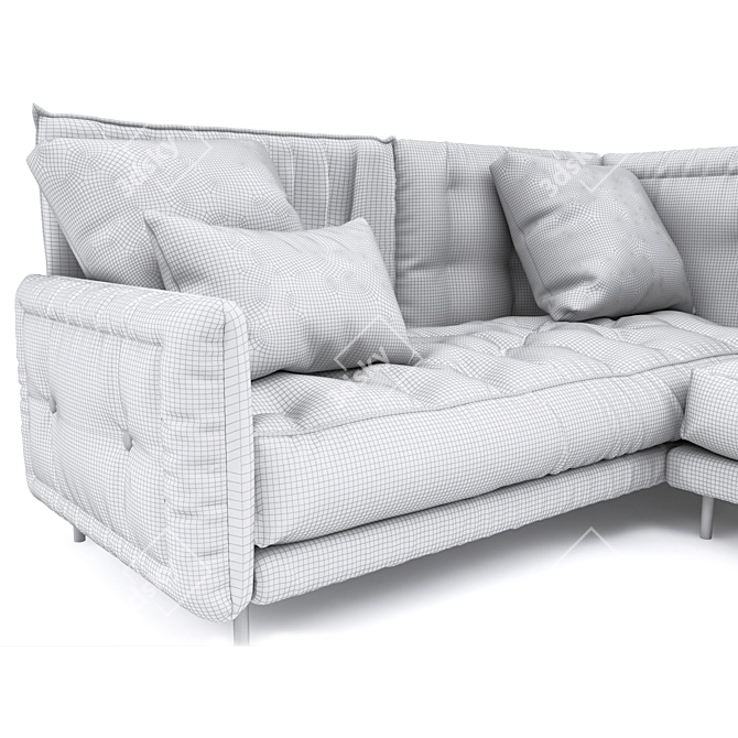 Bonaldo Alvar: Modern Comfort Sofa 3D model image 3