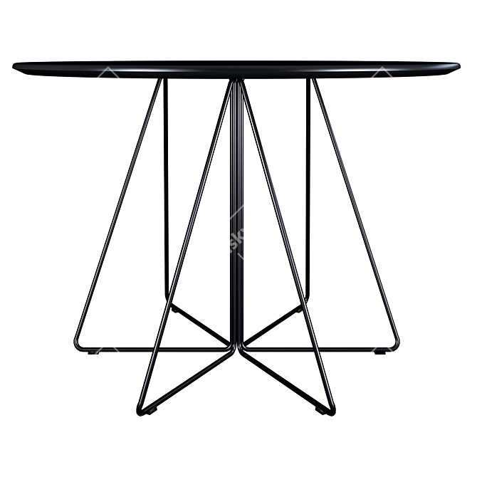 Sleek Steel PaperClip Table 3D model image 3