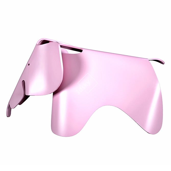 Playful Plastic Pachyderm 3D model image 2