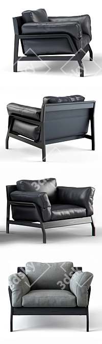 Eloro: Elegant and Timeless Sofa 3D model image 2