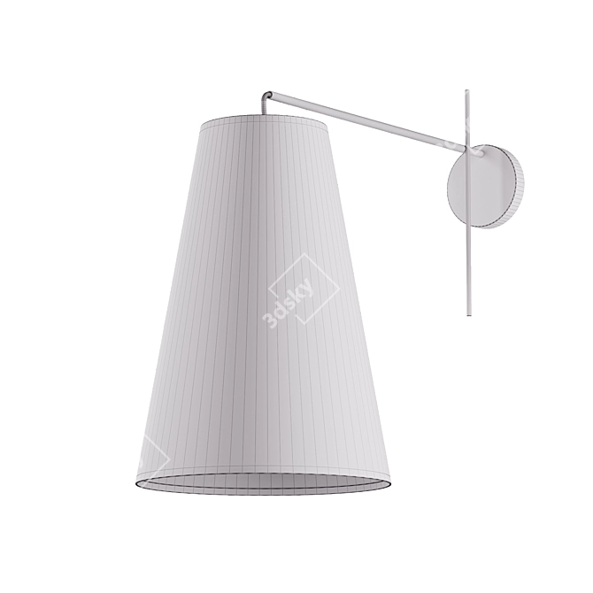 Modern Nowodvorski ALANYA Wall Sconce 3D model image 3