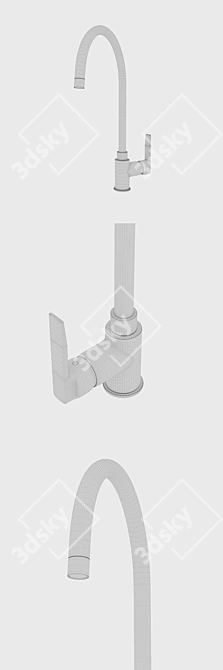 Sleek Teka Faucet: Realistic 3D Model 3D model image 3