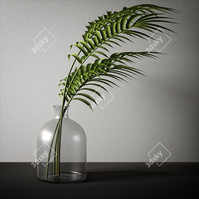 Elegant Branch Decor Set 3D model image 5