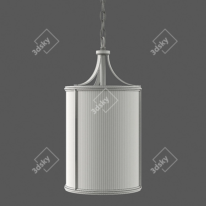 Elegant Belden Pendant by Pottery Barn 3D model image 2