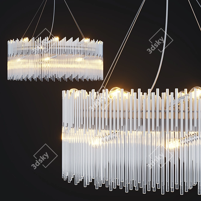 Astoria 80x80х33: Elegant Chandelier by Dantone 3D model image 1