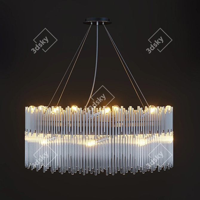 Astoria 80x80х33: Elegant Chandelier by Dantone 3D model image 2