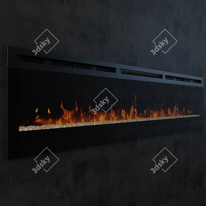 Dimplex Prism 74" Electric Fireplace 3D model image 2