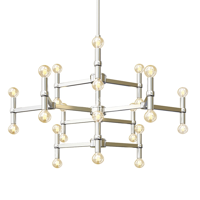 Posini Euro Marya 24-Light Chandelier 3D model image 1