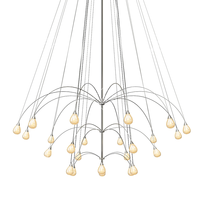 Twilight Teardrop Chandelier 3D model image 1