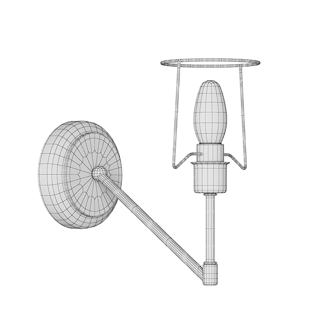 Title: Elegant Freya Christina Wall Sconce 3D model image 3