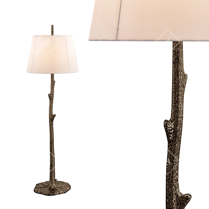 Elegant Heidi Floor Lamp 3D model image 1