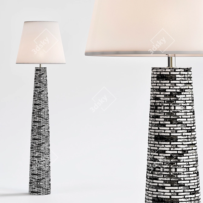 Nico Floor Lamp: Sleek Elegance 3D model image 1