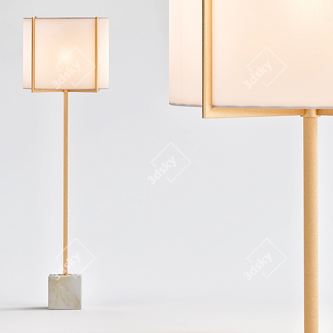 Modern Elegance: Pearson Floor Lamp 3D model image 1