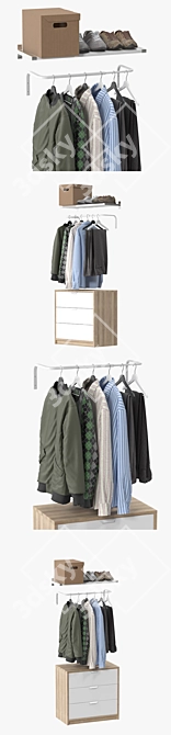 Fashionable Clothing Set 3D model image 2