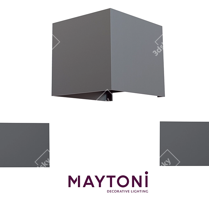 Bracket Maytoni O572WL-L6: Stylish LED Outdoor Wall Light 3D model image 2