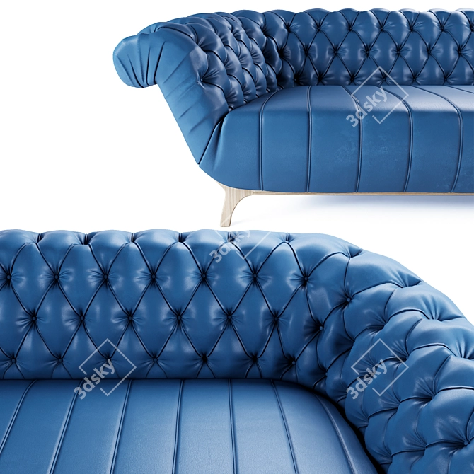 Elegant VITTONI Sofa 3D model image 2