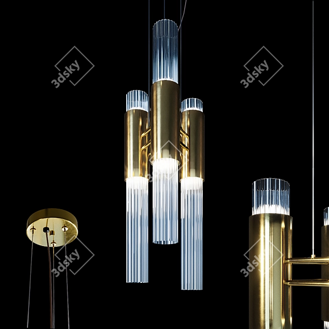 Luxxu Waterfall Pendant 3D model image 1