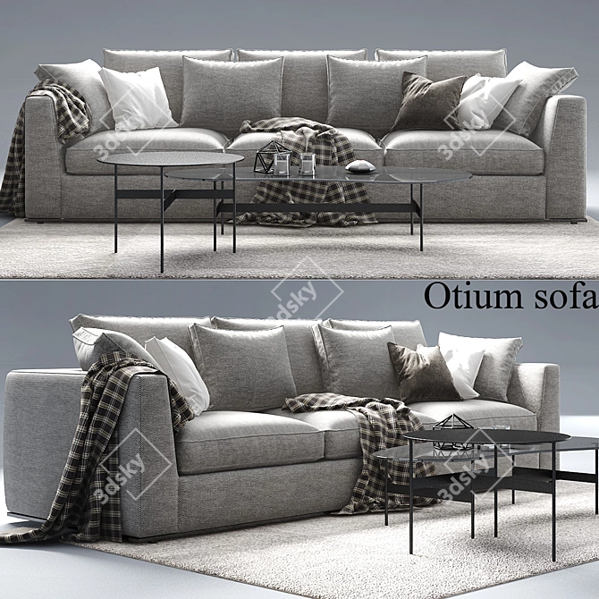 Otium Sofa by Antonio Citterio 3D model image 1