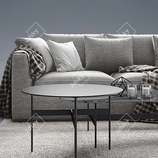 Otium Sofa by Antonio Citterio 3D model image 2