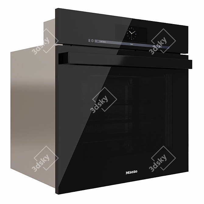 Miele AM Black Steam Oven 3D model image 2