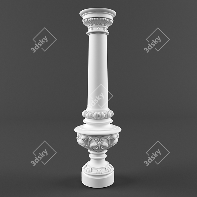 Classic Baluster 3D model image 1