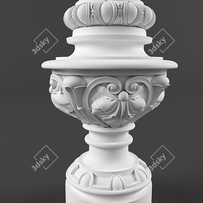 Classic Baluster 3D model image 2