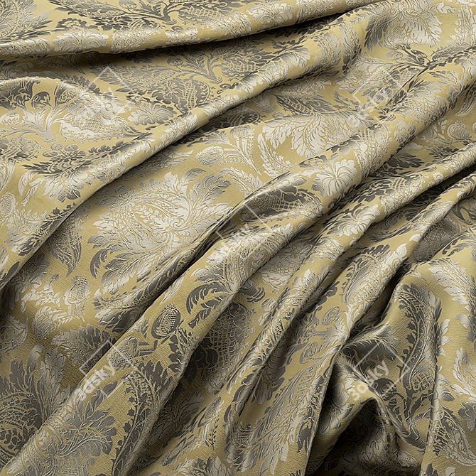 Elegant Zofany Malmaison Damask 3D model image 3