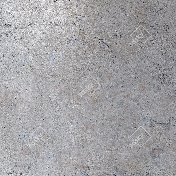 Seamless Concrete Wall Texture 3D model image 2