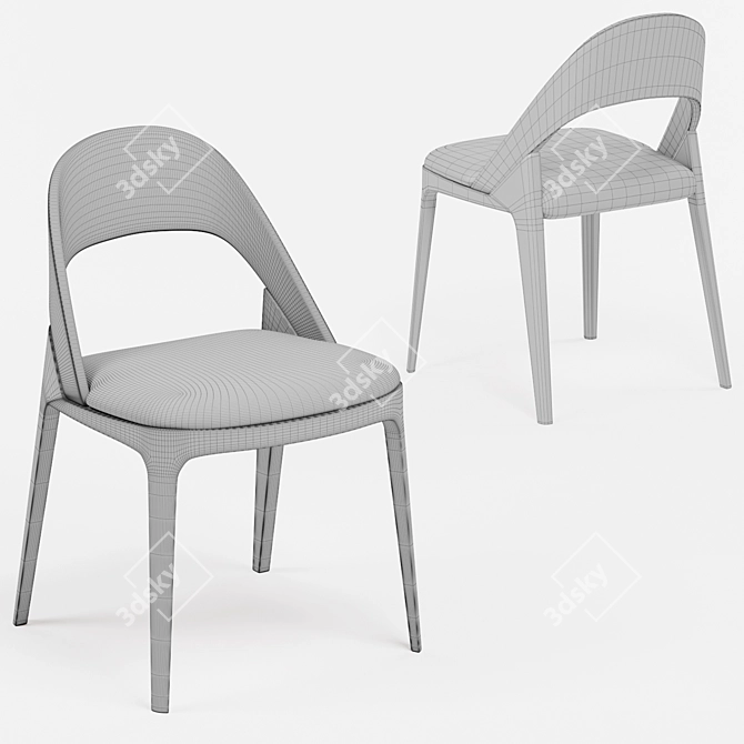 ErgoClamp: Ultimate Work Chair 3D model image 3