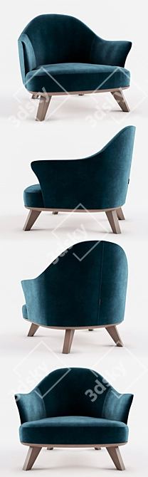 Elegant Desiree Alasia Chair 3D model image 2