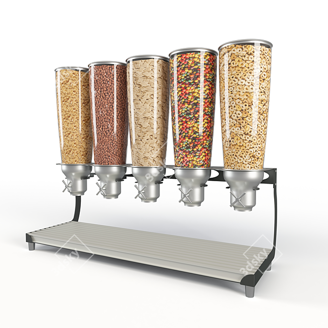 5-Canister Cereal Dispenser by IDM 3D model image 3
