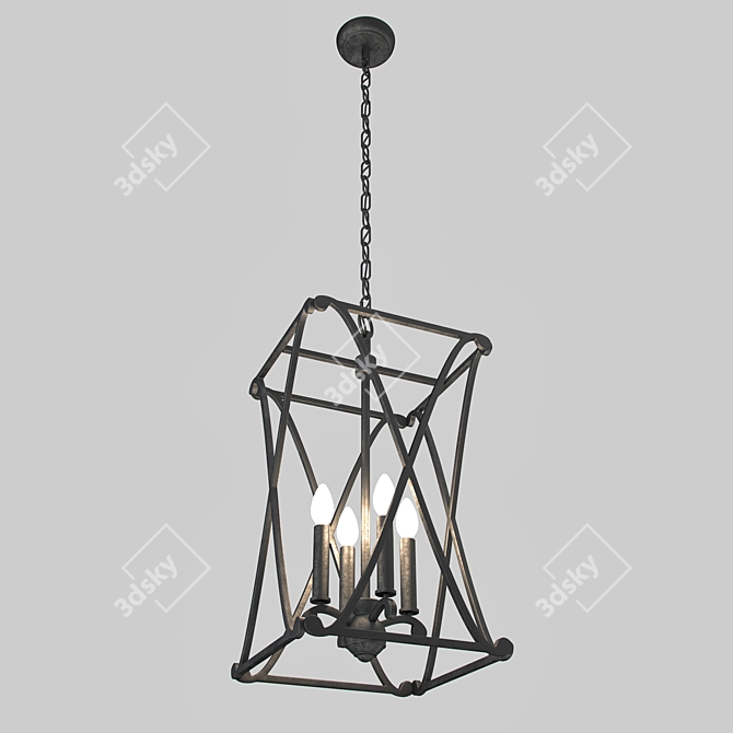 Donny Osmond Home Bronze Foyer Fixture 3D model image 1